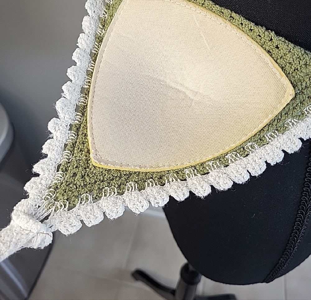 Olive Green Crochet Daisy Bralette Top‎ - Picture 6 of 6